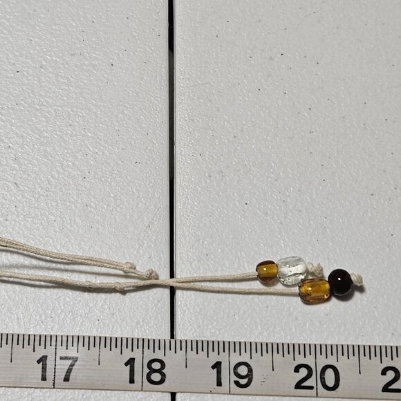 Handcrafted Silver Flower Beaded Cord Necklace Statement Fashion Jewelry Women - Picture 7 of 7